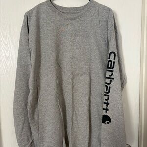 Carhartt Heather Gray Crewneck Long Sleeve Tee